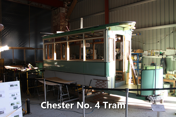 Chester No.4 tram, Hooton Park Hangars