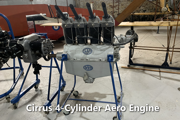Cirrus 4 Cylinder Engine, Hooton Park Hangars