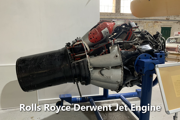 Rolls Royce Derwent Engine, Hooton Park Hangars