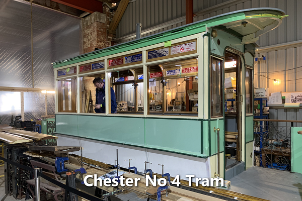 Chester No 4 Tram, Hooton Park Hangars