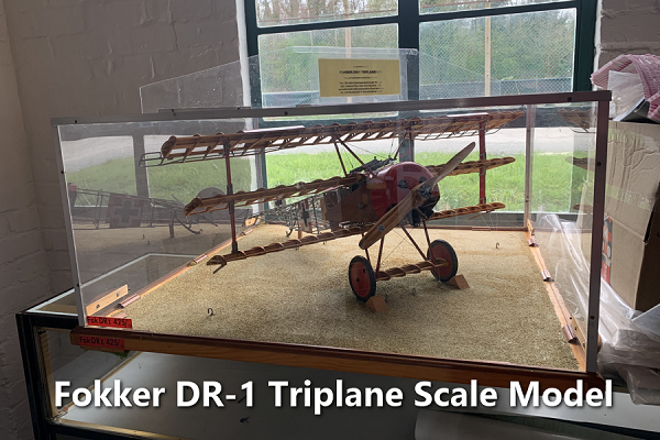 Focker DR-1 Scale Model, Hooton Park Hangars